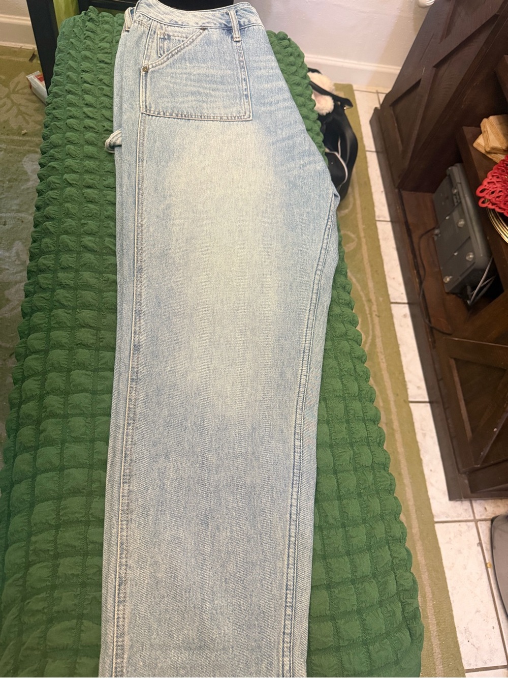 Empyre Light Wash Straight Leg Jeans in Light Blue